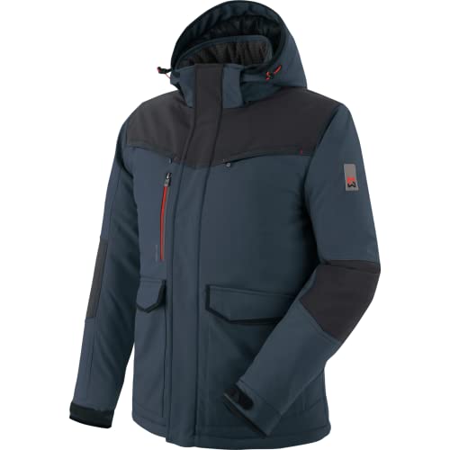 WÜRTH MODYF Winterjacke für Herren Softshelljacke Winter Stretch X in Blau – extra warme Jacke für die kalten Tage - wasserabweisend und winddicht - in der Größe S von WÜRTH MODYF