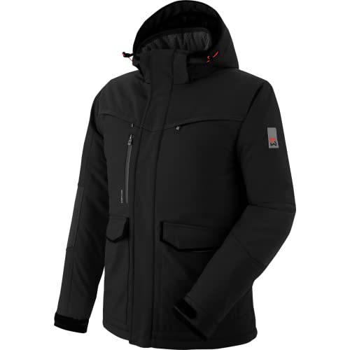 WÜRTH MODYF Winterjacke für Herren Softshelljacke Winter Stretch X in Schwarz – extra warme Jacke für die kalten Tage - wasserabweisend und winddicht - in der Größe 6XL von WÜRTH MODYF