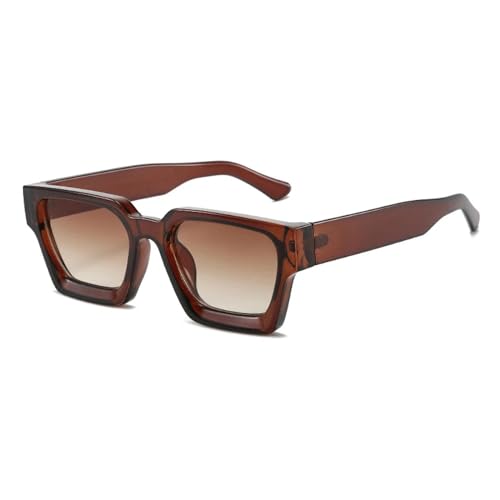 WUFANGBU Sonnenbrille Herren Beliebte Quadratische Damen-Sonnenbrille Retro-Männer Getönte Farbtöne Uv400 Teatea von WUFANGBU