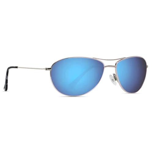 WUFANGBU Sonnenbrille Herren Kleine Größe Klassische Polarisierte Sonnenbrille Männer Frauen Fahren Laufen Männliche Sonnenbrille Sport Uv400 C4Silverblue von WUFANGBU