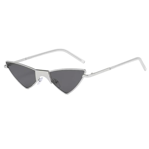 WUFANGBU Sonnenbrille Herren Mode Frauen Sonnenbrille Frauen Bunte Kleine Legierung Brillen Für Weibliche Männer Uv400 Shades C2Silver-Schwarz von WUFANGBU