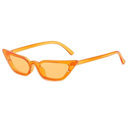 WUFANGBU Sonnenbrille Herren Mode Sonnenbrillen Damen Sonnenbrillen Weiblich Vintage Punk Brillen Uv400 Orange-Orange von WUFANGBU