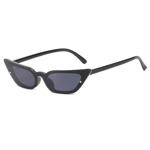 WUFANGBU Sonnenbrille Herren Mode Sonnenbrillen Damen Sonnenbrillen Weiblich Vintage Punk Brillen Uv400 Schwarz-Schwarz von WUFANGBU