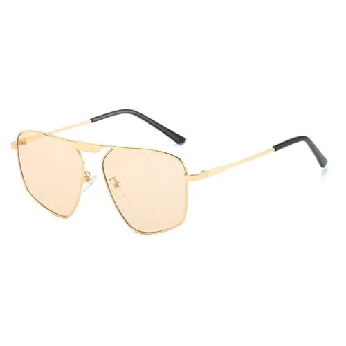 WUFANGBU Sonnenbrille Herren Sonnenbrille Damen Herren Vintage Outdoor Metallrahmen Mode Sonnenbrille C5 von WUFANGBU