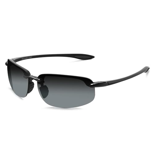 WUFANGBU Sonnenbrille Herren Sonnenbrille Herren Klassisch Mode Randlos Fahren Radfahren Wandern Damen Sport Material Uv400 C6Notpolgradient von WUFANGBU