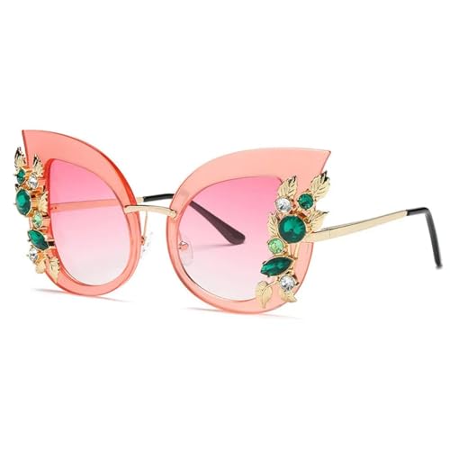 WUFANGBU Sonnenbrille Herren Steampunk-Sonnenbrille Für Damen Und Herren Sonnenbrille Damenbrille Rosa-Rosa von WUFANGBU