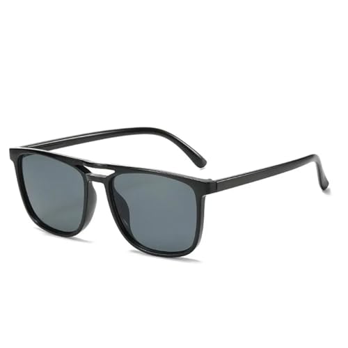 WUFANGBU Sonnenbrille Herren Vintage Quadratische Sonnenbrille Frauen Männer Mode Sonnenbrille Damen Verlaufsgläser Übergroße Brillen C1 von WUFANGBU