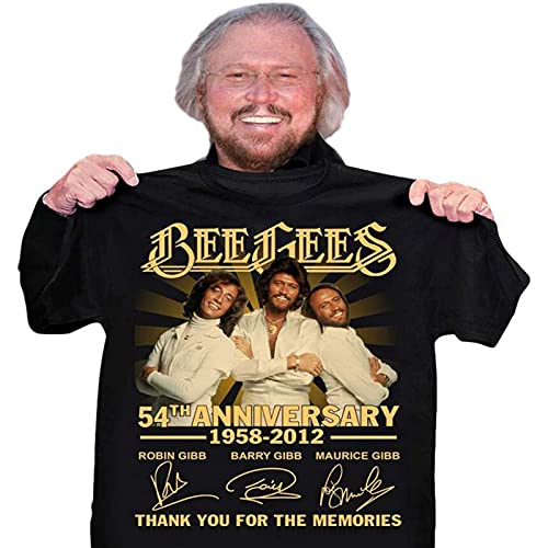 Bee-Gees 54th Anniversary Thank You for The Memories Men's T-Shirt Black Size XXL von WUGU