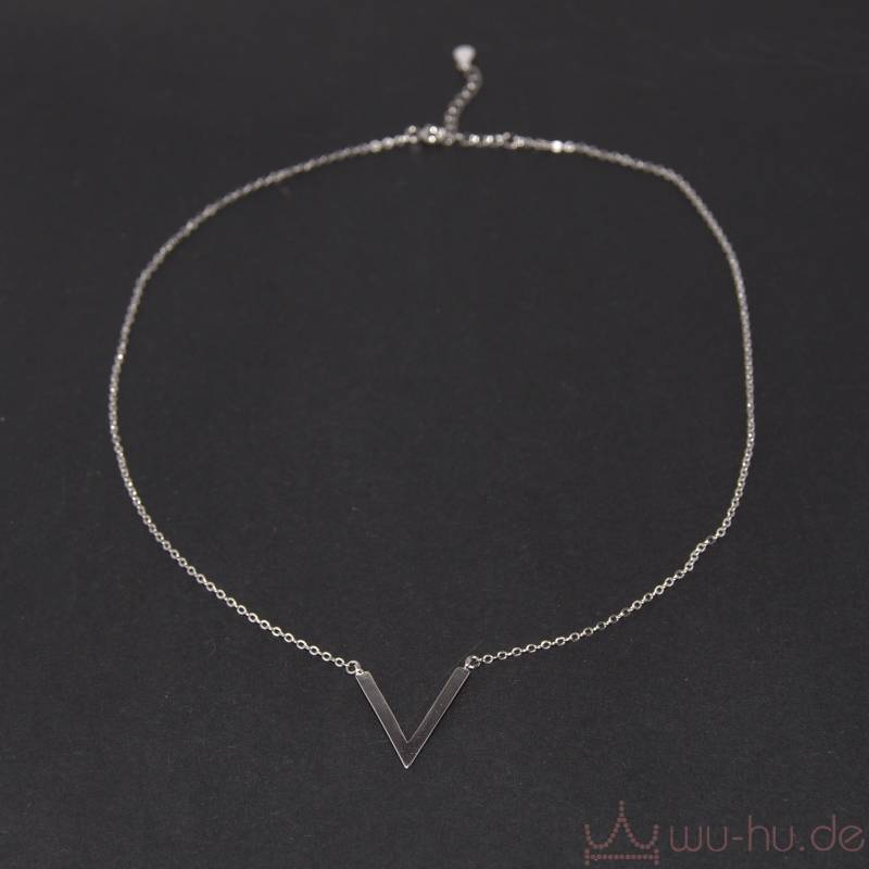 925 Silver Chain Chevron V in Box von WUHUUUUU