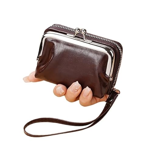 C03 Damen-Geldbörse, Handgelenkschlaufe, kurz, Retro-Stil, Münzwechsel, Aufbewahrungstasche, Mädchen, tragbar, Mini-Kartenhalter, Reißverschluss, Geldklammer, C03-Kaffee, Einheitsgröße C03 Damen-Geldbörse, Handgelenkschlaufe, kurz, Retro-Stil, Münzwechsel, Aufbewahrungstasche, Mädchen, tragbar, Mini-Kartenhalter, Reißverschluss, Geldklammer, C03-Kaffee, Einheitsgröße von WUJIHE