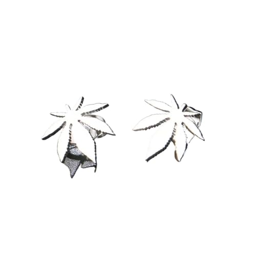 Edelstahl-Ohrringe, exquisites Ahornblatt-Amulett, modische Ohrstecker, klassisch, einfache Ohrringe für Frauen, Schmuck, Partygeschenke, Einheitsgröße von WUJIHE