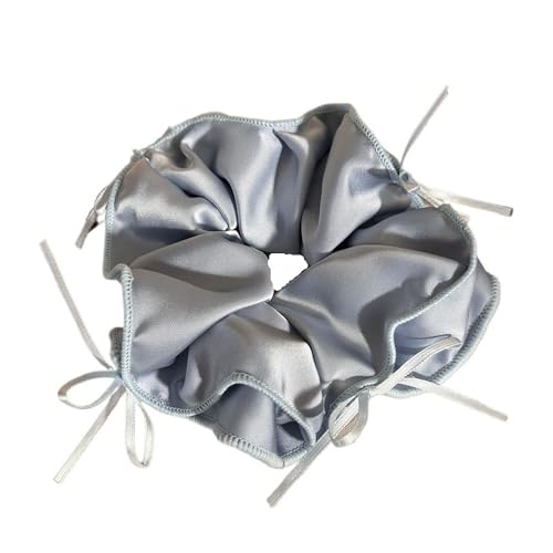 Modische Haargummis mit süßer Schleife, einfarbig, für Damen und Mädchen, Temperament-Haargummi, 3 Stück von WUJIHE