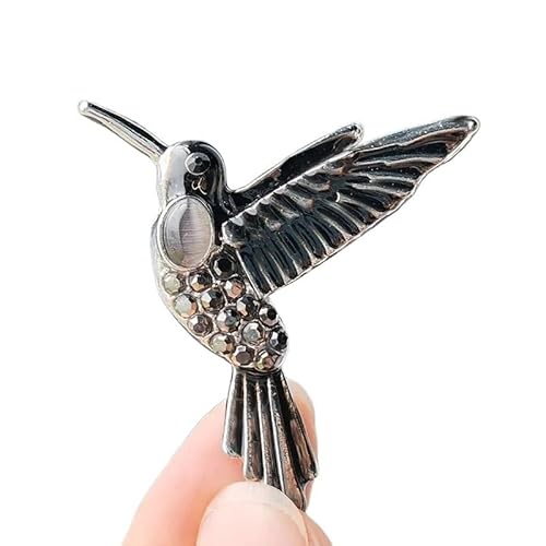 WUJIHE Modische Kolibri-Brosche Strass-Accessoires High-End-Damen-Brosche Partyzubehör, Einheitsgröße von WUJIHE