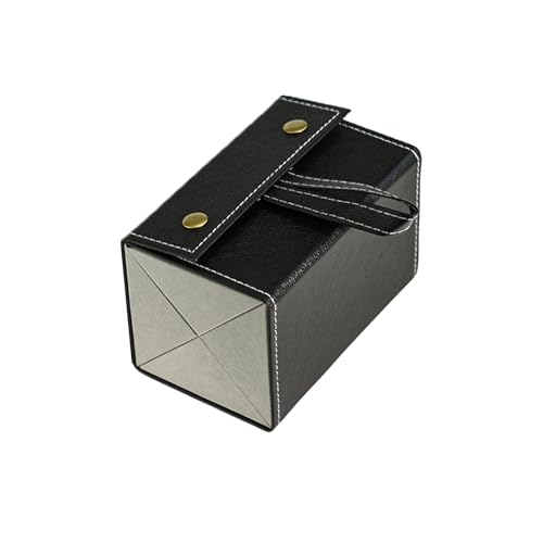 WUMUZAI Reise-Sonnenbrillen-Organizer, 4 Fächer, Reise-Brillenetui, mehrere Paare, PU-Leder-Sonnenbrillenhalter, zum Aufhängen, faltbares Brillenetui, tragbare Brillen-Aufbewahrungsbox, 4 Steckplätze, von WUMUZAI