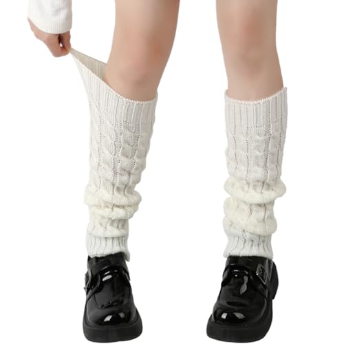 WUMZIRA 1 Paar stulpen damen Damen Langer Beinwärmer Frauen Mädchen Winter Crochet Stricken Stulpen Beinstulpen Beinwärmer Kniestrümpfe Legwarmers Strümpfe Overknees von WUMZIRA