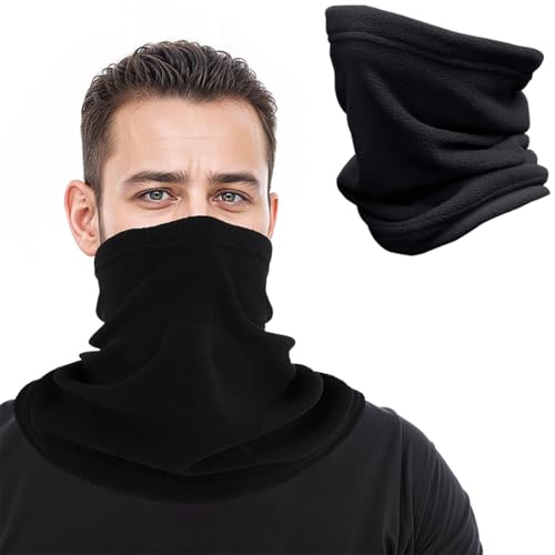 WUMZIRA Winter Loop Schal Schlauchschal Multifunktionstuch Winddicht Fleece Nackenwärmer Ski Schal Atmungsaktiv Halstuch für Skifahren Joggen Radfahren Snowboarden Herren & Damen von WUMZIRA