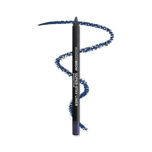 WUNDERBROW Super Stay Eyeliner Bleistift, wasserfest und wischfest, Farbton: Midnight Blue von WUNDERBROW