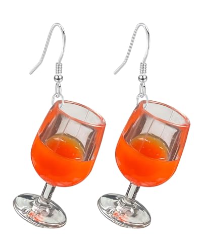 WUNZILO 1 Paar Ohrringe Weinglas für Damen,Obst Weinglas Ohrringe,Weinglas Ohrringe für Frauen,Champagner Weinglas Pfosten Tropfen Ohrringe für Frauen Schmuck, festliche Party-Ohrringe WUNZILO 1 Paar Ohrringe Weinglas für Damen,Obst Weinglas Ohrringe,Weinglas Ohrringe für Frauen,Champagner Weinglas Pfosten Tropfen Ohrringe für Frauen Schmuck, festliche Party-Ohrringe von WUNZILO