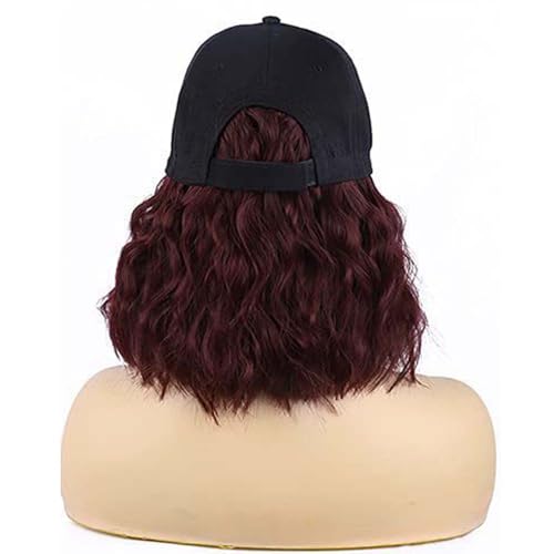 WUODHTW Baseball Cap Perücken für Damen Hut Bobo Kopf Perücke Frauen Verstellbare Ente Zunge Hut Perücke Sun Hut Perücke von WUODHTW