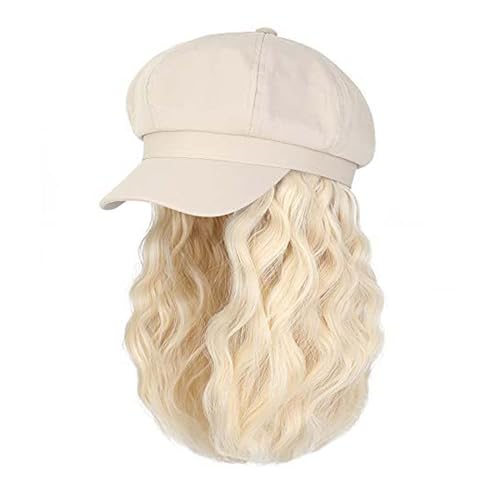 WUODHTW Frauen Herbst Winter Hut Perücke Beret Kurze Wolle Rolle Perücke Bobo Perücke Hüte für Frauen Achteckige Hutperücke von WUODHTW