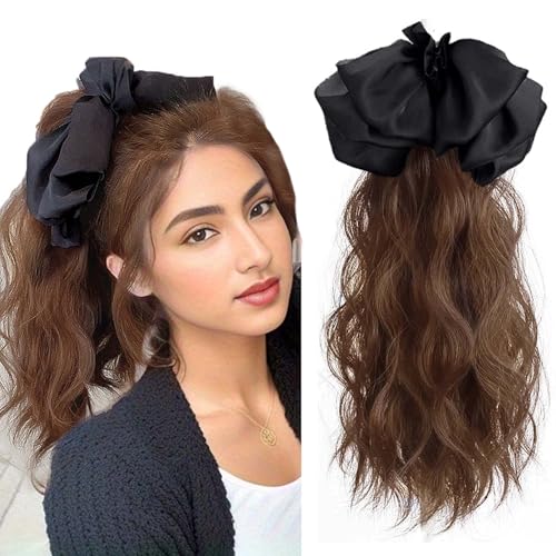 WUODHTW Klauen Clip Pferdeschwanz Verlängerung 30.4cm Pferdeschwanz Zopf Extensions Claw Clip in Wavy Ponytail Extension Synthetik Haarverlängerung für Frauen Damen WUODHTW Klauen Clip Pferdeschwanz Verlängerung 30.4cm Pferdeschwanz Zopf Extensions Claw Clip in Wavy Ponytail Extension Synthetik Haarverlängerung für Frauen Damen von WUODHTW