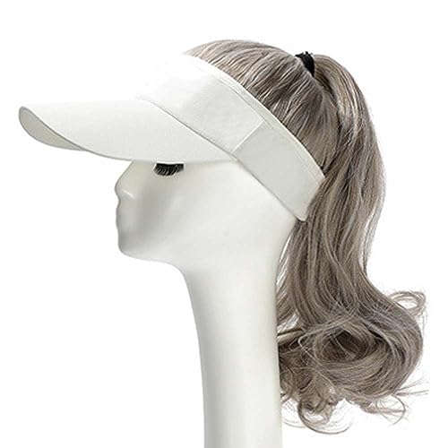 WUODHTW Pferdeschwanz Perücke Baseball Cap Perücke Frauen wellige lange Haare Perücke Golf Baseball Cap Perücke von WUODHTW