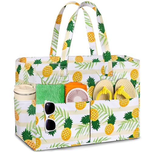 WUQNGI Strandtasche XXL Familie, Groß Strandtasche Damen mit Reißverschluss, Badetasche Wasserdicht mit Trocken und Nass Fächern, Faltbar Leichte Handtasche Strandtaschen für Strand, Reisen von WUQNGI