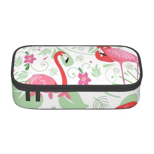 Federmäppchen mit Flamingo-Motiv, Reißverschluss, für Teenager, Mädchen, Jungen, Make-up-Tasche, Damen, Schulbedarf von WURTON