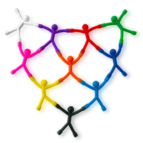 WUSJCOF 10 Pcs Mini Magnetische Figuren Spielzeug für Kinder, Spielzeugmagnete, Spiel Kühlschrank Magnete, Männchen, Reisespielzeug, Gummi Magnet Spielzeug für 3-12 Jahre alt von WUSJCOF