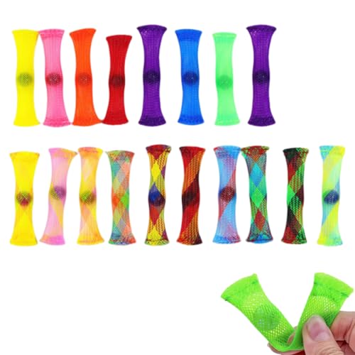 WUSJCOF 18 Pcs Fidget Toys Anti Stress Spielzeug Stressabbau Sensorik für Erwachsene und Kinder von WUSJCOF