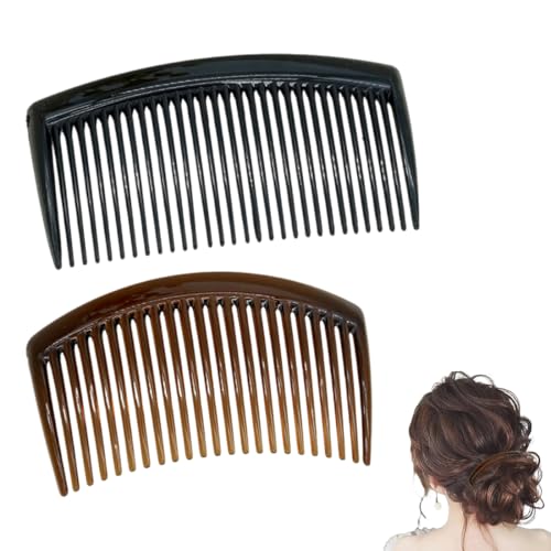 WUSJCOF 2 x Einsteckkamm mit geteilten Zähnen, Pony-Haarkamm, geeignet für verschiedene Frisuren von Mädchen von WUSJCOF