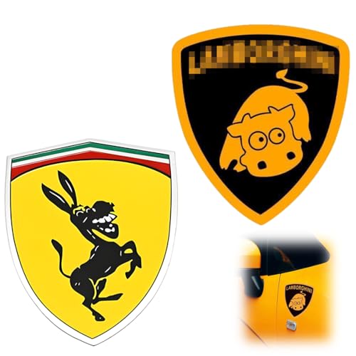 WUSJCOF 2er-Pack Reflektierende Autoaufkleber Lustige Muster Passend für alle Automodelle Wasserfest Kratzfest Cartoon WUSJCOF 2er-Pack Reflektierende Autoaufkleber Lustige Muster Passend für alle Automodelle Wasserfest Kratzfest Cartoon von WUSJCOF