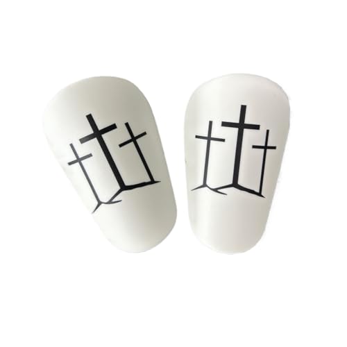 WUSJCOF 2pcs Mini Football Shin Pads Extra Mini Shin Guards Soccer Miniature Shin Pads Tiny Protective Shin Guards for Men Women Boys Girls Graffitiable DIY (3.15x1.97 Inch) von WUSJCOF