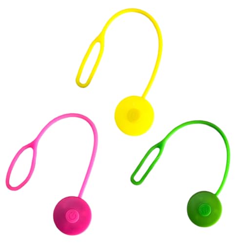 WUSJCOF 3 Stück blinkendes Sicherheitslicht für Schulranzen – Reflektor-Anhänger für Kinder, Hunde, Rucksäcke, Joggen und Wandern (wiederaufflammendes Warnlicht) von WUSJCOF