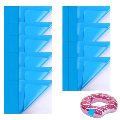 WUSJCOF 30 Stück Selbstklebende Reparaturflicken PVC Pool Reparaturset Selbstklebend Unterwasser Reparatur Pool Flicken für Wasserbett Schwimmbäder Aufblasbares Boot (Rechteck) von WUSJCOF