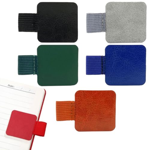 WUSJCOF 5 Stück Selbstklebender Lederstifthalter, Elastischer Rechteckiger Stiftringhalter für Tablet, Tagebuch, Kalender, Notizbuch WUSJCOF 5 Stück Selbstklebender Lederstifthalter, Elastischer Rechteckiger Stiftringhalter für Tablet, Tagebuch, Kalender, Notizbuch von WUSJCOF