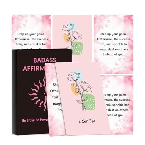 WUSJCOF 60 Achtsamkeitskarten Affirmationskarten für Erwachsene Positive Affirmationen Motivationskarten Geschenk für Frauen Dankbarkeit Motivation Mindfulness Achtsamkeit Geschenk WUSJCOF 60 Achtsamkeitskarten Affirmationskarten für Erwachsene Positive Affirmationen Motivationskarten Geschenk für Frauen Dankbarkeit Motivation Mindfulness Achtsamkeit Geschenk von WUSJCOF