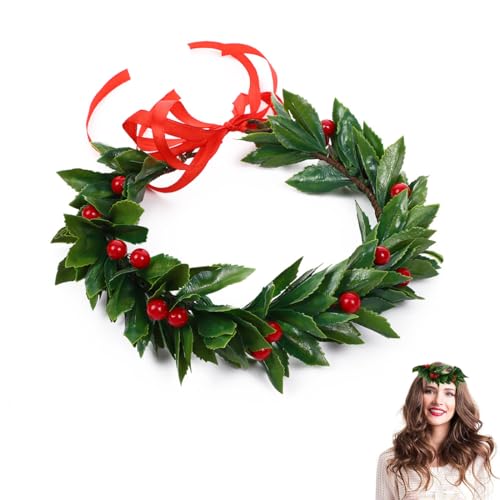 WUSJCOF Kopfschmuck Lorbeerkranz Abschlussfeier, Griechische Göttin, Römische Göttin, Accessoire, Haarreif, Mottoparty, Karneval, Fasching von WUSJCOF