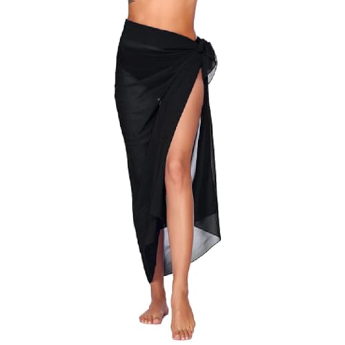 WUSJCOF Multi-Funktions-Tuch Sarong für Damen & Herren aus weicher & Leichter Viskose, blickdichter Wickelrock, Strandkleid (Extra Groß) von WUSJCOF