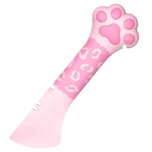 WUSJCOF Multifunktionaler Dosenöffner für Tiernahrung, Löffel in Form einer Katzenpfote, niedliche Pfotenform, geeignet für Haustiere, Katzen, Hunde von WUSJCOF