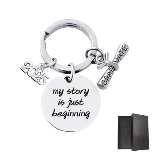 WUSJCOF Prüfung Bestanden Geschenk Schlüsselanhänger Graduation für Mann Frau Bachelor Abschlussgeschenk von WUSJCOF