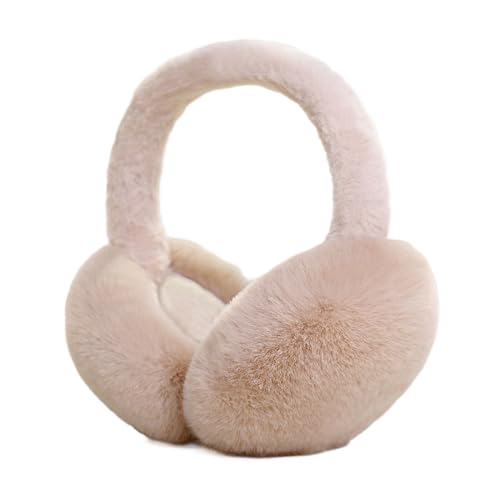 WUUISDNX Bluetooth Schwarz Ohrenschützer Damen Winter Warme Gestrickte Ohrenschützer Kunstpelz Winter Ohrenschützer Für Frauen Plüsch Damen Ohrenschützer, D von WUUISDNX