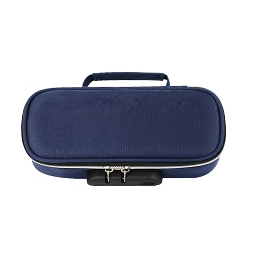 WUUISDNX Sicherheitsetui, verschließbares Federmäppchen mit großem Fassungsvermögen, Passwortschloss, Federmäppchen mit großem Fassungsvermögen, Stoff, kleine verschließbare Box, B von WUUISDNX