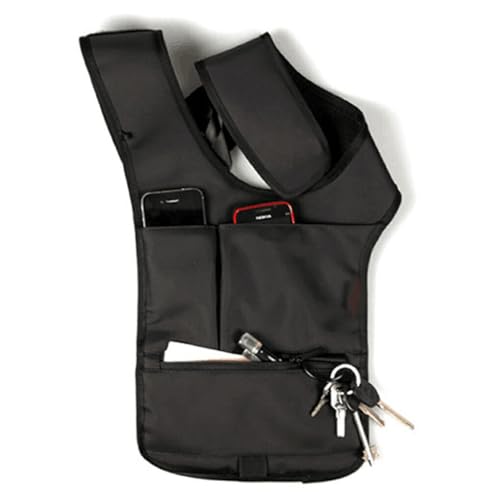 WUUISDNX Verdeckte Unterarm Umhängetasche, breite Anwendung und versteckter Schutz, Taktische Weste, Umhängetasche aus Polyester, Doppeltasche von WUUISDNX