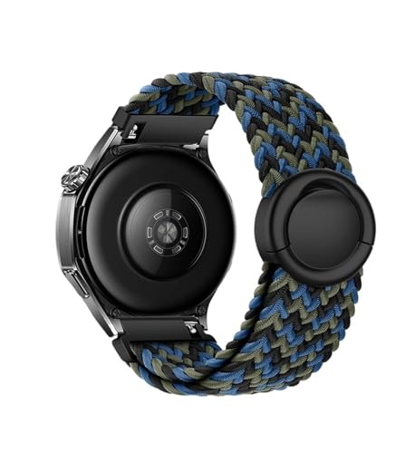 18/20/22mm Nylonarmband for Samsung Watch 7 6 5 4 Armband for Huawei Watch GT4 5 41mm 46mm GT5 Pro 42mm Armband ersetzen(Blue Camouflage,22mm) von WUURAA