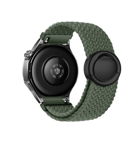18/20/22mm Nylonarmband for Samsung Watch 7 6 5 4 Armband for Huawei Watch GT4 5 41mm 46mm GT5 Pro 42mm Armband ersetzen(Green,18mm) von WUURAA