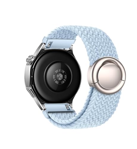 18/20/22mm Nylonarmband for Samsung Watch 7 6 5 4 Armband for Huawei Watch GT4 5 41mm 46mm GT5 Pro 42mm Armband ersetzen(Light Blue,22mm) von WUURAA
