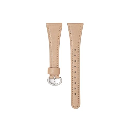 18 mm 20 mm Damen-Leder-Ersatzarmband, passend for Huawei GT4/GT3, passend for Honor Magic 2 Uhrenarmbänder (Color : Apricot, Size : For Huawei gt3pro(43mm)) von WUURAA