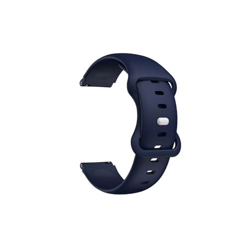 18 mm Armband Sport Silikon Uhr Armband, for Huawei Watch GT 4 41 mm/B5 Band, for Garmin Venu 3 Armband Correa (Color : Dark blue, Size : 18mm) von WUURAA