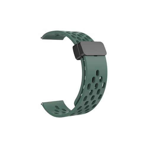 20/22 mm Silikonarmband for Samsung Galaxy Watch 4 5 Pro 40 mm 44 mm 45 mm 42/46 mm Armband for Huawei GT2/3 Pro Band (Color : Pine needle green, Size : For Watch5 Pro 45mm) von WUURAA